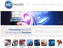 Tablet Screenshot of mcimportexport.com.br